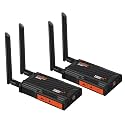 Wireless HDMI Transmitter and Receiver,1080P Full HD Wireless HDMI Extenders 820FT with Loop-Out and Support IR Remote Streaming from PC,Camera,Laptop,Netflix,Ps4/5 to HDTV/Projector/DSLR