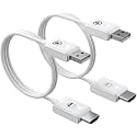 MICROWARE HDMI Transmitter and Receiver 1080P – Kit for Laptop, PC, Camera, Projector, Monitor, Cable Box, HDTV – Plug &amp; Play, No Lag, Compact – 50 Meter Extender White