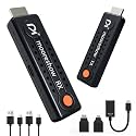Wireless HDMI Transmitter and Receiver, 4K Decode, 1080P@60Hz HDMI Extender, 328FT/100M Plug and Play, 2.4G/5G Dual Band for Laptop, TV Box, Monitor, Projector (Black)