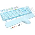Wireless Keyboard and Mouse Backlit - Typewriter, Magnetic Wrist Rest