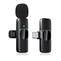 Wireless Lavalier Microphone for iPhone(15/16/17) / Android, Noise Reduction, USB-C Plug and Play Mini Lapel Mic Clip on Microphone Wireless, Ideal for Content Creator, Video Recording, Vlogging