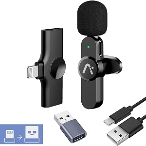 Wireless lavalire Microphone Clip on Microphones Hi-Fi