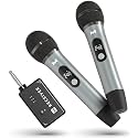ECHOMUSSY Wireless Microphone System, Dual Handheld Microphones