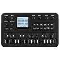 Wireless Portable FM Synthesizer with Built-in Speaker and Battery, 6 Operators, 32 Algorithms, 128 Preset Sounds, TFT Display Screen, 6 Built-in Effects, Arpeggiator, 16-Step Sequencer (Black)