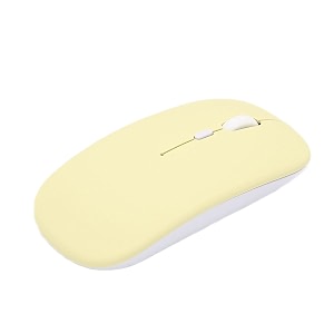 wireless silent mouse cordless mouse smart mini portable 3 speed dpi adjustable cordless mouse for office laptop computer tabletyellow