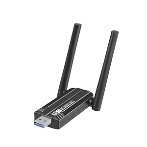 wireless usb wifi adapter for pc1300mbps dual 5dbi antennas 24amp50ghz 80211ac usb 30 wifi adapter support for windows vistaxpwin781011 linux os mac os 109-1015