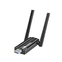 Wireless USB WiFi Adapter for PC,1300Mbps Dual 5Dbi Antennas 2.4&5.0GHz 802.11AC USB 3.0 WiFi Adapter Support for Windows Vista/XP/Win7/8/10/11, Linux OS, MAC OS 10.9-10.15