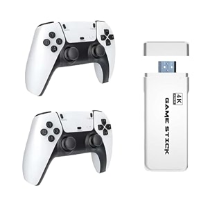 wireless video games for tv gaming retro gaming console with game stick 4k hd game stick plug amp play tv video game set for 2 player with 23 emulators 21k games 24g wireless