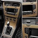 WISDOM 3D Golden Carbon Fiber Vinyl Wrap