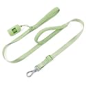 Wisedog Durable Two Handle Dog Leash: Dog Leash Heavy Duty with Dual Soft Padded Handles, Adjustable Length as Short Leash for Medium Large Dogs (Sage Green, S|0.8" x 4.2 ft-5 ft)