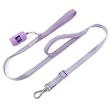 Wisedog Durable Two Handle Dog Leash: Dog Leash Heavy Duty with Dual Soft Padded Handles, Adjustable Length as Short Leash for Medium Large Dogs (Lilac Purple, S|0.8" x 4.2 ft-5 ft)