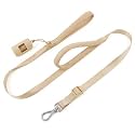Wisedog Durable Two Handle Dog Leash: Dog Leash Heavy Duty with Dual Soft Padded Handles, Adjustable Length as Short Leash for Medium Large Dogs (Sand Color, L|5.2 ft-6 ft)