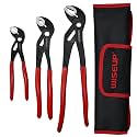 WISEUP Groove Joint Pliers Set - Fast Adjustable 7&10&12 Inch Water Pumper