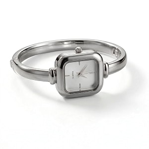 WISEWALKER Womens Bangle Bracelet Watch Silver Dial