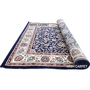 wish carpet kashmiri design persian carved carpet for bed room with 1 inch thickness 2 x 6 feet colour multi