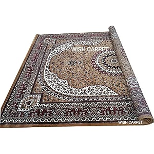 wish carpet kashmiri design persian carved carpet for your hall amp living room with 1 inch thickness 5 x 7 feet 150x210 cm gold