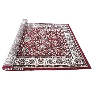 wish carpet kashmiri design persian carved carpet for your hall amp living room with 1 inch thickness 9 x 12 feet 270x360 cm colour multi
