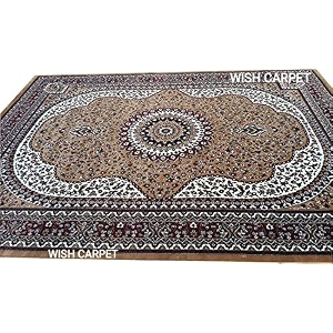 wish carpet kashmiri design persian carved carpet for your hall amp living room with 1 inch thickness 6 x 9 feet 180x270 cm gold