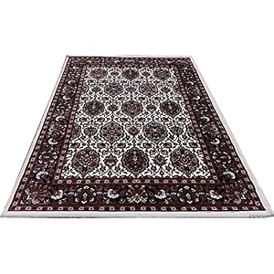 wish carpet kashmiri design persian carved carpet for your hall amp living room with 1 inch thickness 6 x 9 feet 180x270 cm ivory