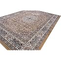 Wish Carpet Kashmiri Design Persian Carved &amp; Living Room with 1 inch Thickness 6 X 9 Feet Colour Multi Gold
