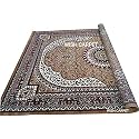 Wish Carpet Kashmiri Design Persian Carved Carpet for Your Hall &amp; Living Room with 1 inch Thickness 9 X 12 Feet (270x360 cm) Gold