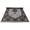 Wish Carpet Kashmiri Design Persian Carved Carpet for Your Hall &amp; Living Room with 1 inch Thickness 5 X 7 Feet (150x210 cm) Ivory
