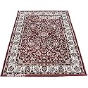 Wish Carpet Kashmiri Design Persian Carved Carpet for Living Room with 1 inch Thickness 4 X 6 Feet Colour Multi