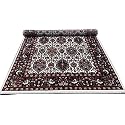 Wish Carpet Kashmiri Design Persian Carved Carpet for Your Hall &amp; Living Room with 1 inch Thickness 8 X 11 Feet (240x330 cm) Ivory