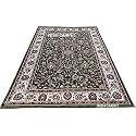 Wish Carpet Kashmiri Design Persian Carved Runner Carpet for Your Hall &amp; Living Room with 1 inch Thickness 2 X 6 Feet (60x180 cm)