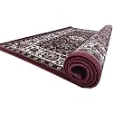 Wish Carpet Kashmiri Persian Silk, Carpet for Living Room, Drawing Room &amp; Anywhere in Your Home Maroon Color - 4 x 6 Feet