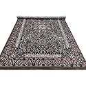 Wish Carpet Kashmiri Silk Carpet 8 x 11 Feet Carpets for Living Room Colour Green