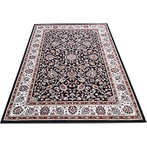 wish carpet kashmiri silk carpet for living room 3 x 5 feet 90x150 cm black multi