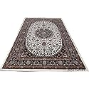 Wish Carpet Kashmiri Silk Carpet Persian Design Runner for Bedroom &amp; Drawing Room, Size-2 x 6 Feet - Colour Ivory