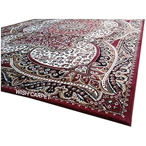 wish carpet kashmiri traditional silk carpet persian design 2 feet by 6 feet color-multi