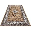 Wish Carpet Kashmiri Traditional Silk Carpet Persian Design 120x180cm 4 Feet by 6 Feet Color-Multi