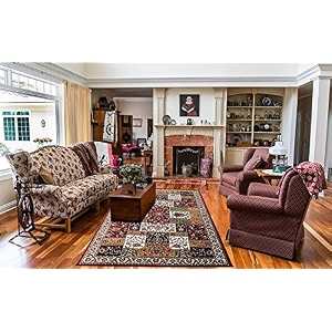 wish carpet new extra look kashmiri silk carpet persian design for living room amp bedroom size-3 x 5 feet red-multi