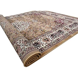 wish carpet new extra look kashmiri silk carpet persian design for hall amp living room size-9 x 12 feet - colour gold