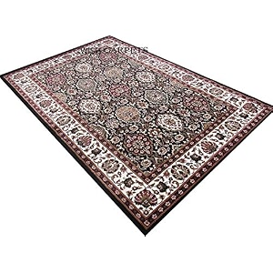 wish carpet royal look traditional carpet collection with 1 inch thickness 9 x 12 feet colour black multi