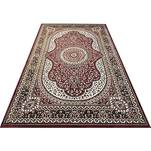 wish carpet royal look traditional carpet collection with 1 inch thickness 6 x 9 feet colour red