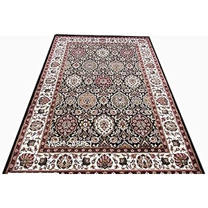 wish carpet royal look traditional carpet collection with 1 inch thickness 3 x 5 feet colour black