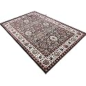 Wish Carpet Royal Look Traditional Carpet Collection with 1 inch Thickness 5 X 7 Feet Colour Black Multi