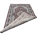 Wish Carpet Royal Look Traditional Carpet Collection with 1 inch Thickness 4 X 6 Feet Colour Red