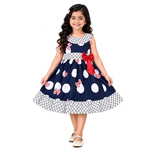 Wish Karo Baby Girls Cotton Dress Casual