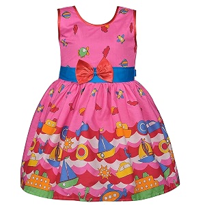 Wish Karo Cotton Floral Print Dress for