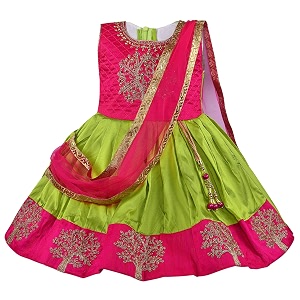 Wish Karo Girls Ethnic Lehenga Choli Dress
