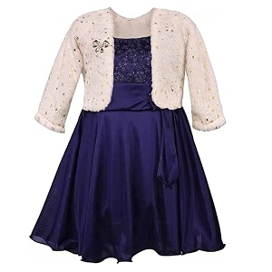 Wish Karo Girls Frock Dress with Jacket