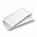 WishDeco Large Serving Platter Set of 2, Long Ceramic Serving Tray 16 Inch