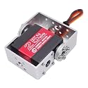 RDS3225 25KG Servo Daul Shaft U Mount RC Digtal Servo Full Metal Gear Waterproof Robotic Arm Servo Motor 180 Degree with U Mounting Bracket for DIY Car Robot