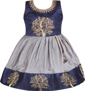 Wishkaro Baby Girls Midi Knee Length Party