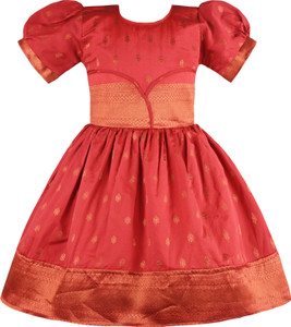Wishkaro Girls Midi Knee Length Festive Wedding